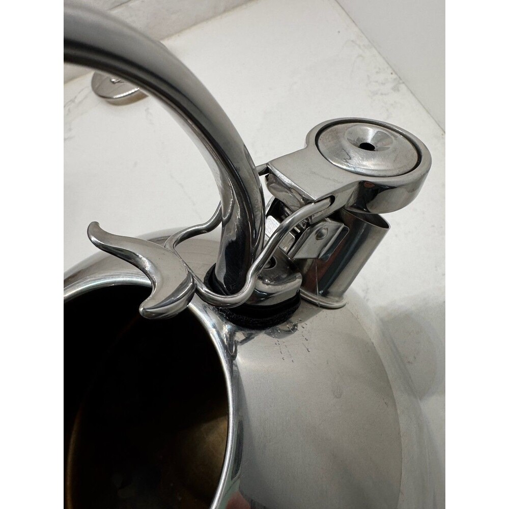 Circulon Style Whistling Tea Kettle 2.3-qt. Stainless Steel  Flip Up Spout - Picture 7 of 14